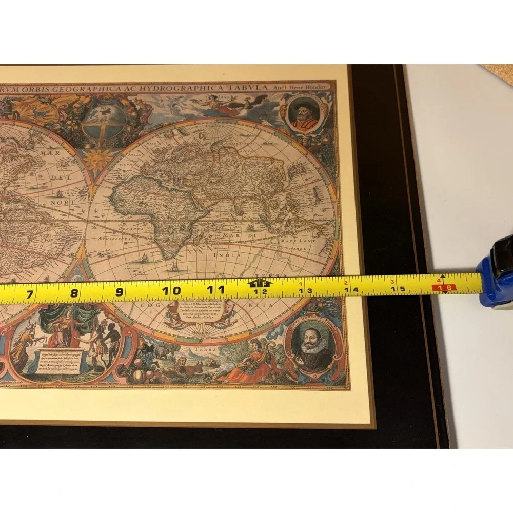Set of 3 Vintage Pimpernel Old World Map Placemats Cork Back Place Mats/*READ* - Picture 15 of 16